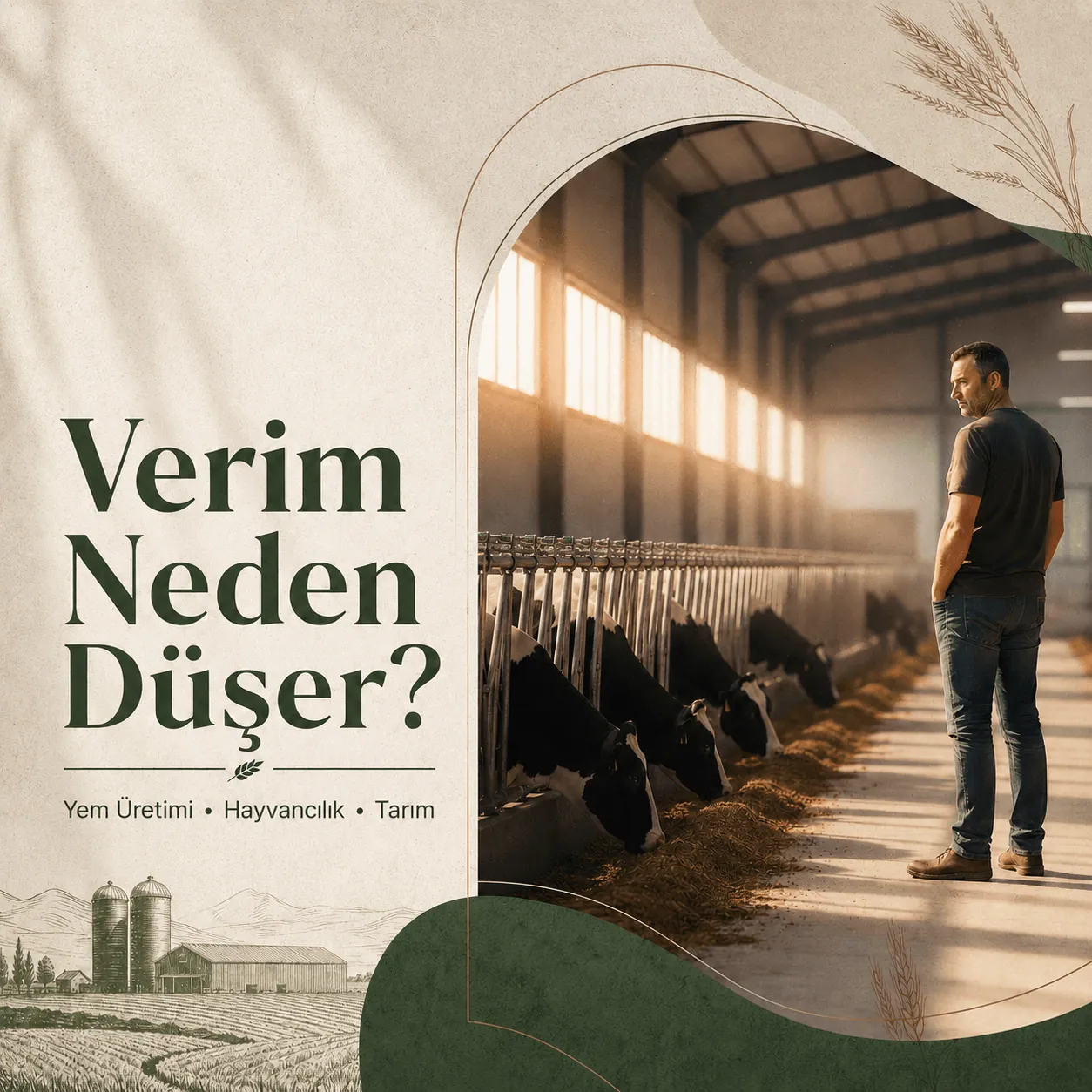 Selçuklu Un ve Yem için hazırlanan “Verim neden düşer?” tanıtım karesi
