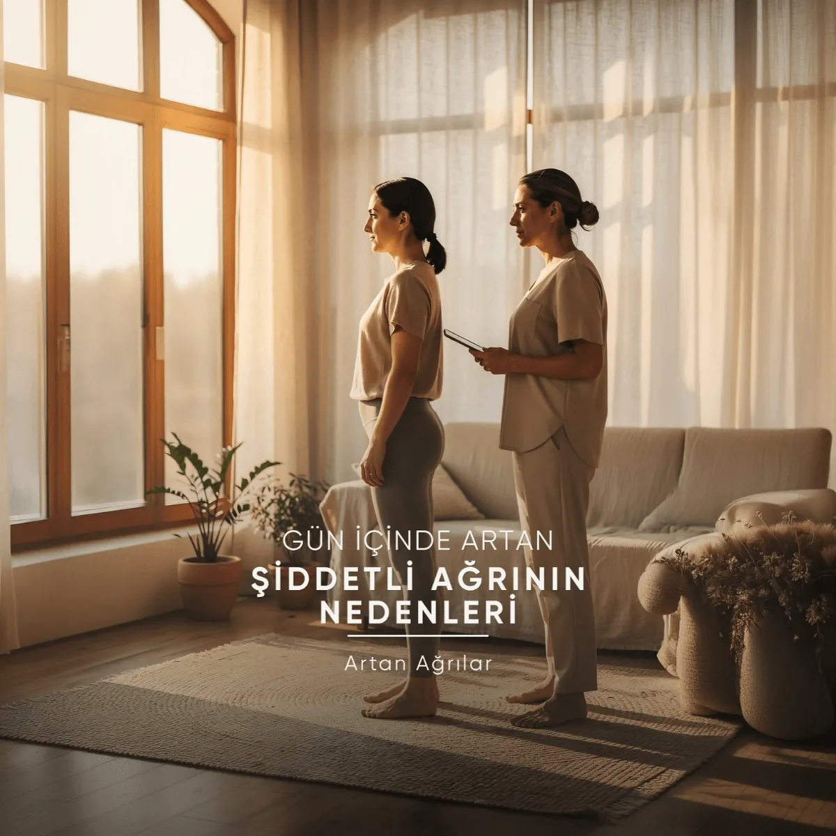 Wellness ve Aktif Yaşam Markası için hazırlanan, gün içinde artan ağrıları anlatan video karesi